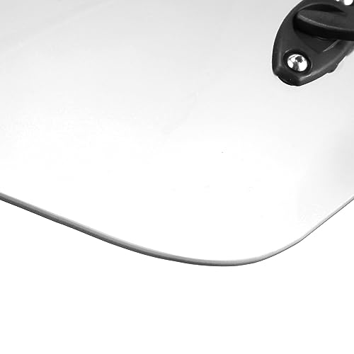 Motoforti 37cm Clear Lens Motorcycle Windshield, Adjustable Clip Wind Deflector Windshield Extension Universal Fit for Most Motorcycles & Scooters