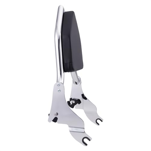 Detachable Sissy Bar Backrest Passenger Backrest Compatible with Harley Touring Street Glide Road Glide Road King Electra Glide 2009-2025 (Chrome) - color: Chrome