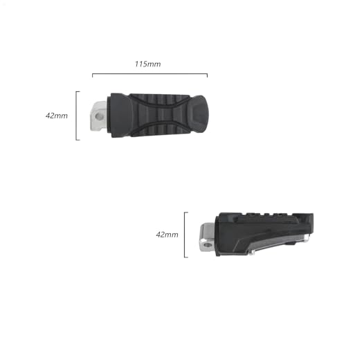 Front Footrest Rear Passenger Footrest Foot Peg For GS1250 R 1250 GS ADV R1250GS 2022 2021 For Adventure Aluminum Footpeg Bracket Rubber Cover - color: Bracket