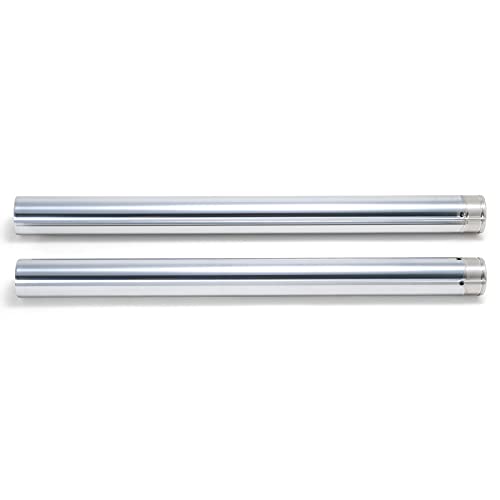 TOFR 49mm Fork Tubes for Harley Touring 14-20 FLHT FLTR FLHR FLHX Street Glide Electra Glide Road King Road Glide 45500113 37Mn5 Steel - color: Silver