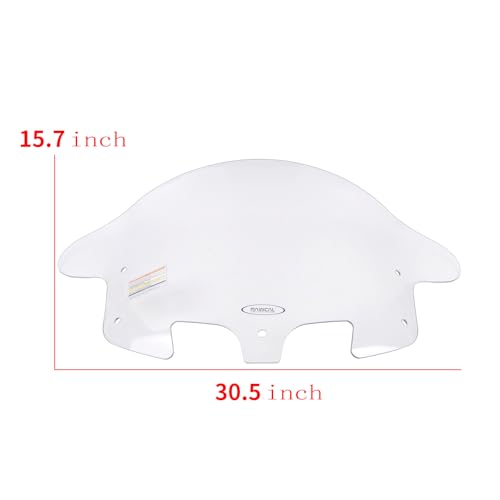 Panical Motorcycle For Indian 2014-2025 16 inch Windshield PC Spoiler Chieftain Roadmaster Windscreen Hardened Anti Fog Fairing (Transparent)