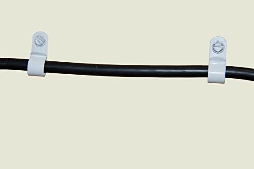 Gardner Bender PAW-1550L1 EZ Aluminum Cable Clips for Exterior Cables, ½", White