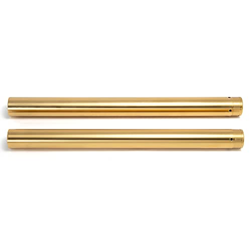 TOFR 49mm Fork Tubes for Harley Touring 14-20 FLHT FLTR FLHR FLHX Street Glide Electra Glide Road King Road Glide 45500113 37Mn5 Steel - color: Gold