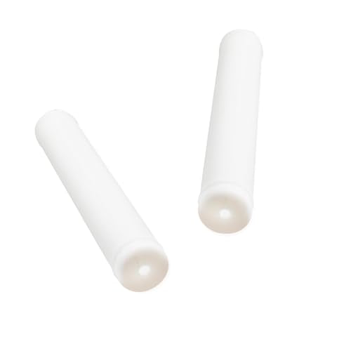 7" Snowmobile Handlebar Grips Compatible with 7/8'' Handlebars-Cat Polaris Skidoo Ultra Tacky Diamond Grip Surface is Soft and Comfortable - color: White