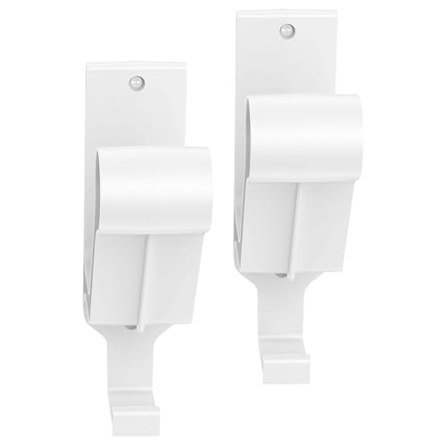 2 Pieces Hard Hat Holder with Hook | Helmet Holder Wall Mount - Motorcycle Helmet Rack,for Storage, Display, Wall, Jacket, Hat, Backpack, Coat, Clothes, Bag, Men - color: White