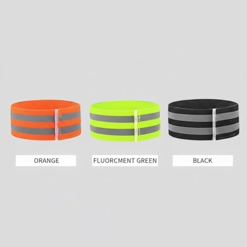 1 Pack Reflective Running Gear Bands - color: Orange