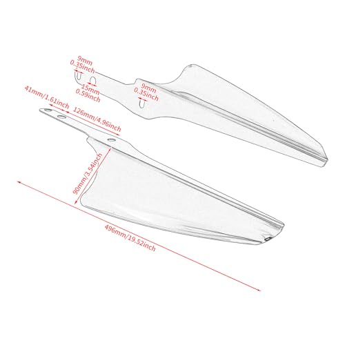 Front Fork Mount Wind Deflectors Windshield Fit for Harley Touring Street Glide Electra Glide Road King CVO FLHT FLHR FLHX 1995-2023 Black