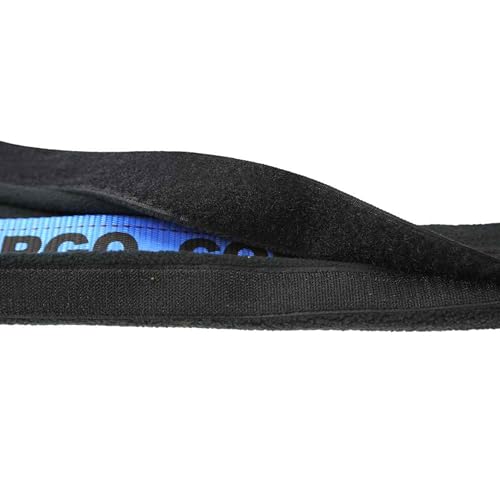 US Cargo Control 2" x 20" Fleece Sleeve Protector for Tie Downs with Hook and Loop Closure, Strap Protector for 2 Inch Ratchet Straps, 1/2 Inch Thick to Protect Your Straps and Cargo Items - 2 Pack - size: 2 Sleeves