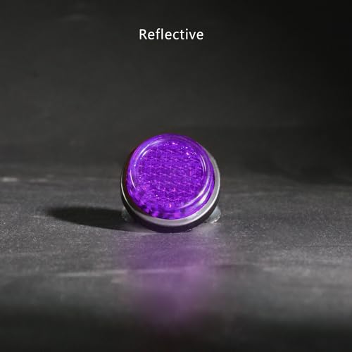 Purple Reflector Motorcycle License Plate Bolts and Nuts - color: Purple