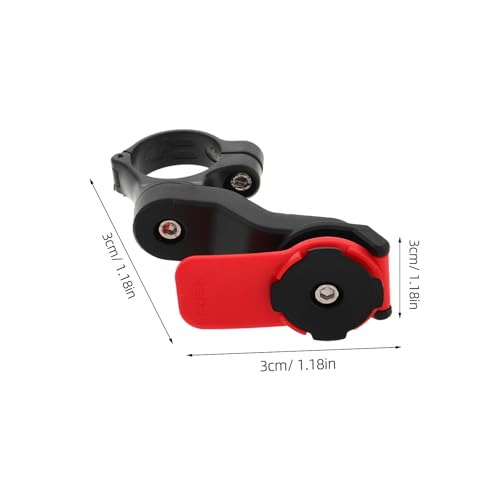 Motorcycle Phone Mount with Shock Absorber Dual Spring Suspension Protector for Bikes and Scooters, Red Vibration Dampener Holder Compatible with Smartphones for Riding and Outdoor