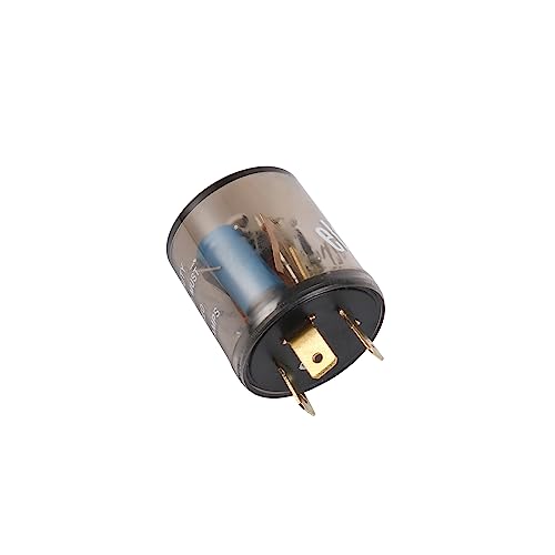 12V 3 Pin Electronic LED Flasher Relay Round Heavy Duty Electronic Turn Signal Light Blinker 3 Prong Turn Signal Flasher Relay - size: 1pc 3 PIN 20 Amps 12V Flasher