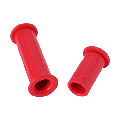 KAMIER Handlebar Grips for Razor MX350 MX400 MX650 MX500 SX500 Mcgrath Dirt Bike E325 E300 E200 E100 Pocket Mod Electric Scooter Dirt Quad 4 Wheeler RSF650 Off Road Motocross Mini Pocket Bike Parts - color: red