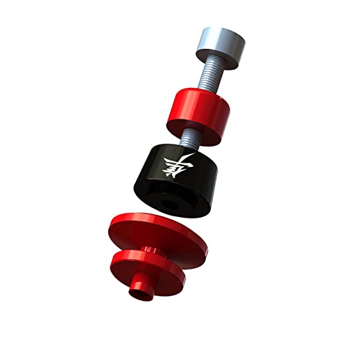 MOWOK Fits For SUZUKI Hayabusa GSX1300R GSX 1300R Gen 3 1999-2021 2022 2023 2024 2025 2026 Accessories Motorcycle M8 Swingarm Spools Slider Stand (Black) (Red) - size: Red