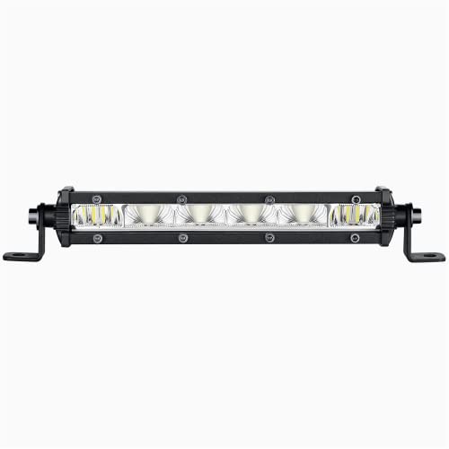 6 Inch Slim LED Light Bar Pods Small Spot Flood Offroad Driving Fog Work Single Row LED Light Bars for Trucks ATV UTV Boats, 2pcs