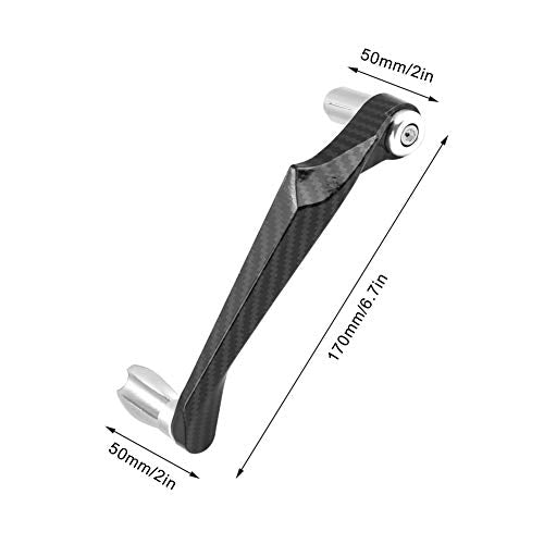 Motorcycle Lever Guards, 7/8 Inch Aluminum Alloy Brake & Clutch Protector, Universal Fit for Dirt Bike & Street Motorcycle, Off-Road Riders, Heavy-Duty Handlebar Guard (Silver)