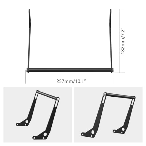 NICECNC Aluminum GPS Smartphone Mount GPS Device Stand Compatible with BMW R1250GS Adventure 2018-2024, R1200GS Adventure 2013-2018, R1250GS 2018-2023, Q235 Steel, CNC-machined, Black, See Fitment