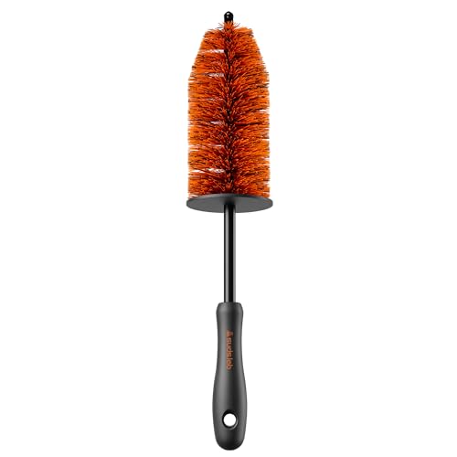 Sudslab Mini Wheel Cleaning Brush – Durable Multipurpose Rim Brush for Cars, Trucks, Motorcycles, Bicycles, Boats, Rims, Exhaust Tips, – Mini Design, Dense Bristles, All Surface Cleaner - size: Mini