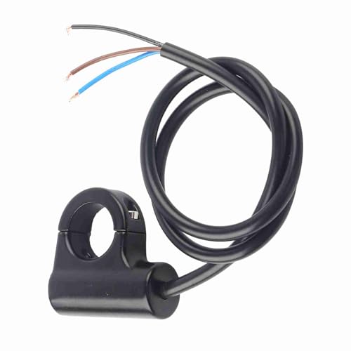 Motorcycle Headlight Handlebar Switch Control, Horn Momentary Button Universal 22mm Handlebar Mount Switch Push Button Headlight Brake Fog Lights ON/Off(ON/Off Button) - color: ON/OFF Button