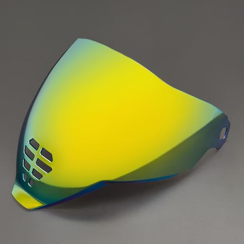 YMTSGEA Airflite Helmet Visor Replacement for IC-06.Motorcycle Helmet Shield Windshield Sunshield PC Lens UV Protection Compatible with Airflite IC-06 (Revo Deep Gold) - color: Revo Deep Gold