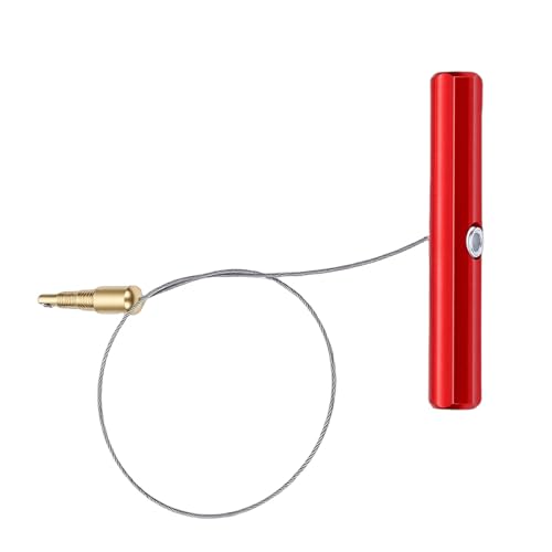 Keenso Tire Valve Stem Fishing Tool Puller with Ergonomic Aluminum Handle for Dirt Bike ATV UTV Motorcycle Tube Repair (Red) - color: Red