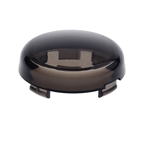 NTHREEAUTO Turn Signal Lights Lens Cover Compatible with Harley Dyna Fatboy Softail Road Glide - color: Snoked