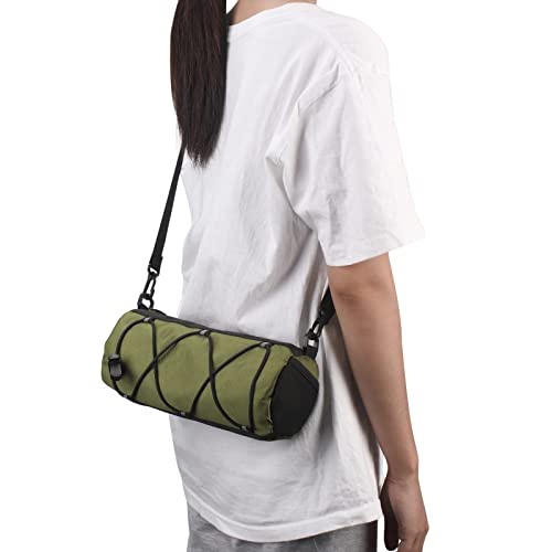 KOSIBATE Bike Handlebar Bag - Bicycle Frame Bag with Shoulder Strap, Mountain & Road Bikes (Green) - color: Green