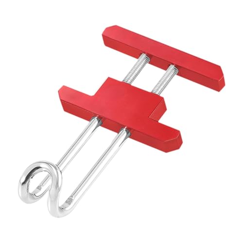 Motorcycle Hook Aluminum Alloy Luggage Hanger Helmet Holder Simple Installation Portable Storage Suitable for Outdoor Riding Hiking, Red