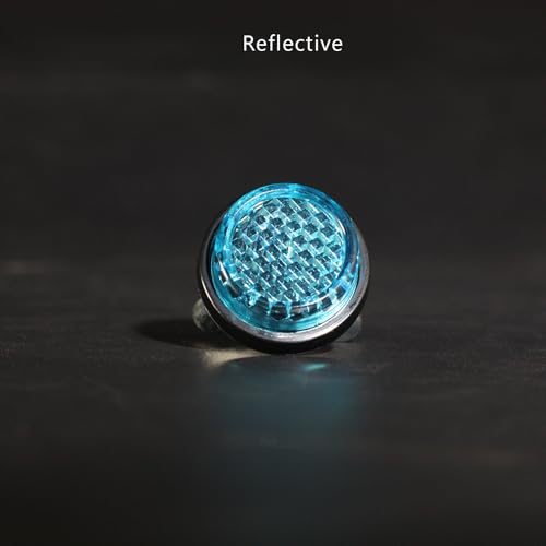 Blue Reflector Motorcycle License Plate Bolts and Nuts - color: Blue