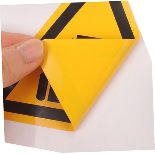 Healifty 10pcs Caution Stickers for Machines Watch Your Head Triangle Signs Warning Sticker for Equipment Safety Caution Decals Adhesive Safety Signs