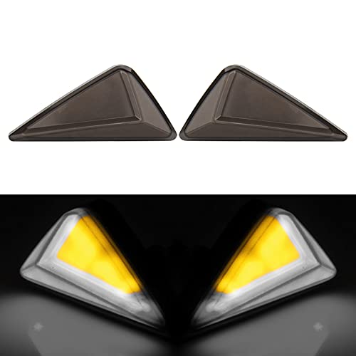 Three T FSFY Motorcycle Turn Signal Lights Indicators For Motorcycle, Scooter, Electrical Bike, Car, Amber & White Light Universal