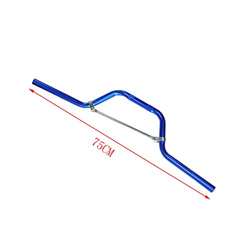 JRL 7/8" Mid Handlebars Handle Bars Fit ATV Pit Dirt Bike Offroad Motorcycle Blue - color: Blue