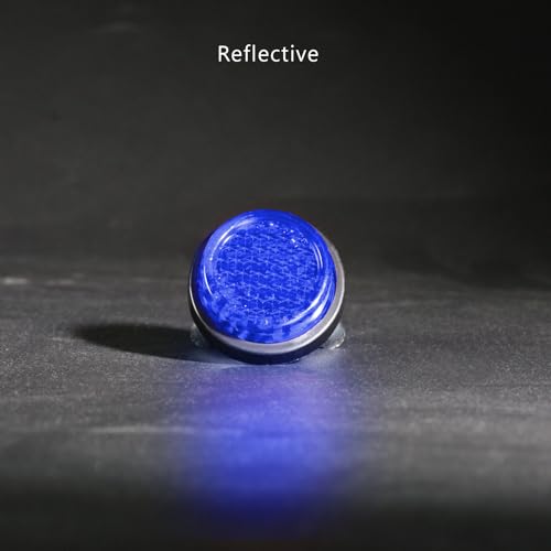 Deep Blue Reflector Motorcycle License Plate Bolts and Nuts - color: Deep Blue