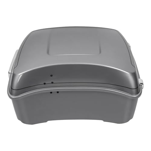 TCMT King Motorcycle Trunk Fit for Harley Touring 2014-2025 CVO Road King Road Glide Street Glide Electra Glide Ultra Limited Pack Dark Platinum Pinstripe - color: Dark Platinum Pinstripe(No Speaker Holes)