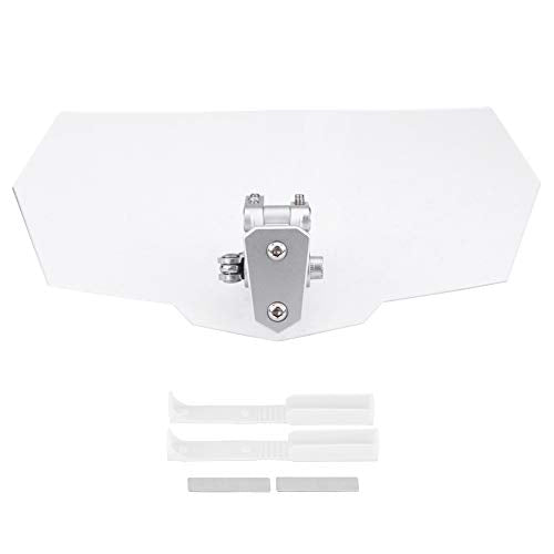 Acouto Motorcycle Windshield Extension, Motorcycle Windshield, 11 * 4.7 * 1.7 in Motorcycle Modified Universal Windshield Windscreen Wind Deflector Spoiler Air Deflector Windshield