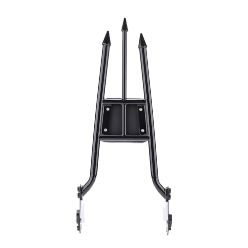 27 inch Motorcycle Rear Passenger Sissy Bar Backrest, Detachable Cushion Pad Fit for Harley Touring Road King Street Glide Road Glide Electra Glide 1997-2008 (Black) - color: Black