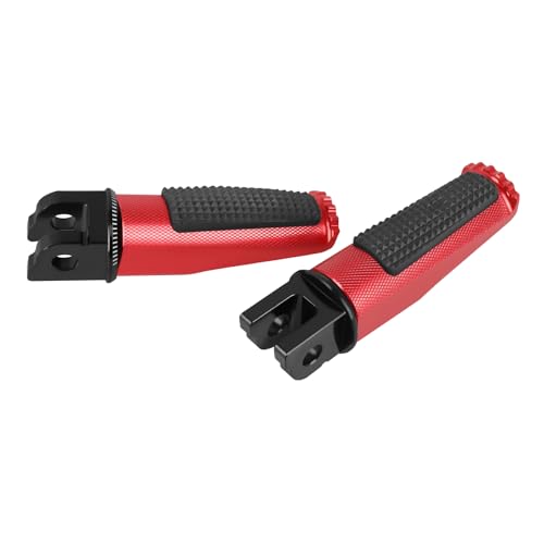 Motorcycle Footpegs Front Passenger Foot Pegs Replacement for Honda CB125R CB300R CB1000R CB650F CBF600 CBF100 CBR600F CBR250R CB650R CBR600 CBR100 CBR900 Foot Rests Pedal(red) - color: red