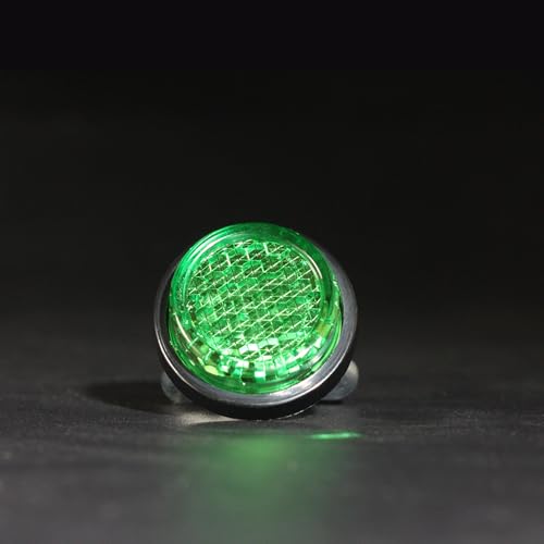 Green Reflector Motorcycle License Plate Bolts and Nuts - color: Green