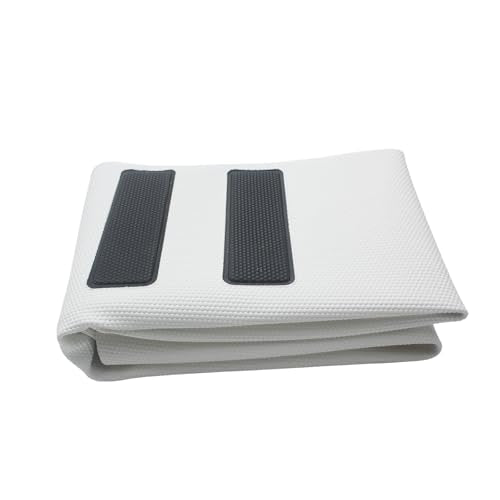 Motorcycle Seat Cover Rubber Striped Grip Gripper Soft Universal for CRF WR WRF RMZ YZF SXF EXC EXC XC SXCR KLX Dirt Pit Bike Pro Motocross Off Road (White) - color: White
