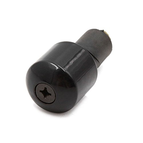 uxcell 2pcs 17mm Black Motorcycle Anti Vibration Handle Bar End Grip Caps for GS