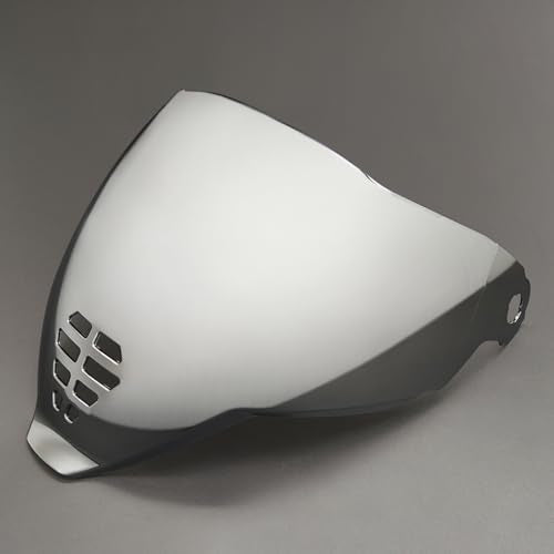 YMTSGEA Airflite Helmet Visor Replacement for IC-06.Motorcycle Helmet Shield Windshield Sunshield PC Lens UV Protection Compatible with Airflite IC-06 (Silver) - color: Silver