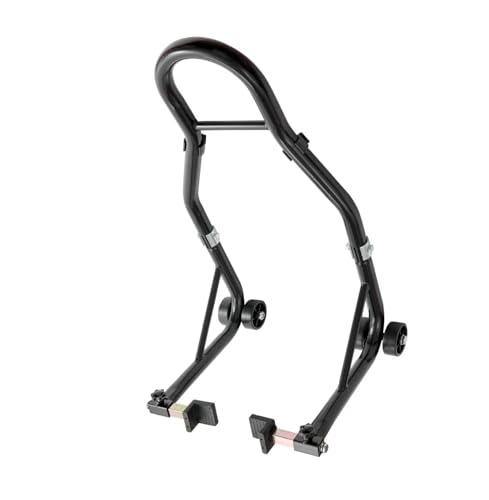 Motorcycle Rear Wheel Stand, 850lbs Capacity Heavy Duty Lift Jack, U & L Fork Spools, for Yamaha Honda Kawasaki Suzuki, Black - Motorcycle Maintenance