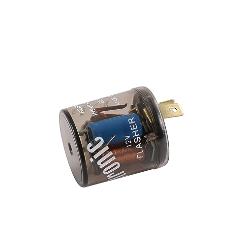 Universal 2PCS 12V 2 Pin Electronic LED Flasher Relay Turn Signal Light Blinker - size: 2pc 2 PIN 20 Amps 12V Flasher