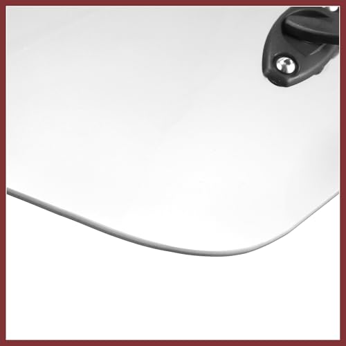 28.5cm Motorcycle Windshield Motorcycle Wind Deflector Clear Lens Adjustable Clip Windshield Extension Universal Fit for Most Motorcycle Scooter Replace Parts