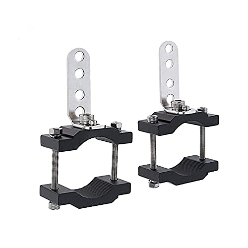 Fork Clamp Motorcycle Light Mount fit 0.7" to 2.05" Roll Cage,Adjustable Bicycle Motorcycle Headlight Bracket Car Bull Bar Holder Offroad Tube Clamps Mounting Brackets for LED Work Lights