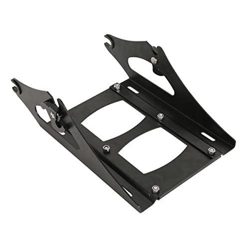 TCMT King Motorcycle Trunk Box Backrest 2 Up Mounting Rack For Harley 2014-2025 Touring CVO Road King Road Glide Street Glide Electra Glide Pack - color: Style A Black 2 Up Rack#2