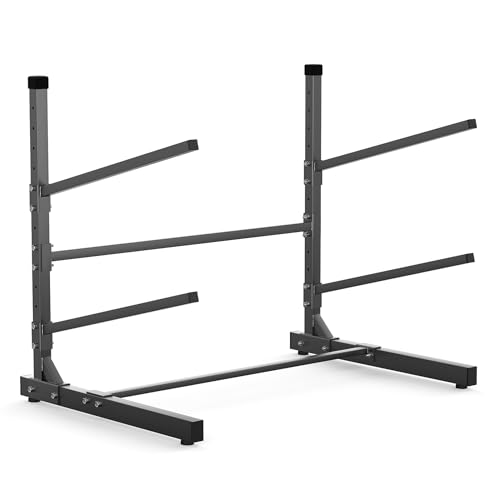 TORACK Garage Floor Kayak Storage Rack, Heavy-Duty Freestanding Metal Kayak Storage Stand - style: 2-tier