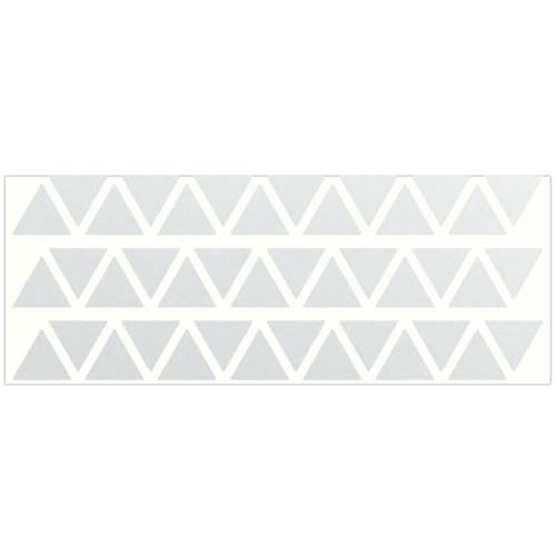 LiteMark Reflective Triangle Sticker for Bike, Helmet, White, 1 Inch - Pack of 42 Pcs - color: White