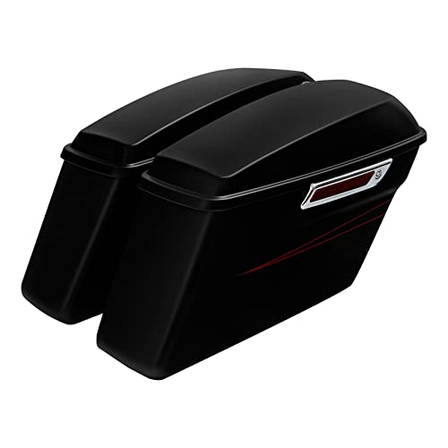 HR3 15-16 Black Denim Hard Saddlebags Compatible with 2015-2016 Road Glide Special FLTRXS Street Glide Special FLHXS (Replace for OEM) Fit for 2014-2023 Harley Touring Models - color: Black Denim Special