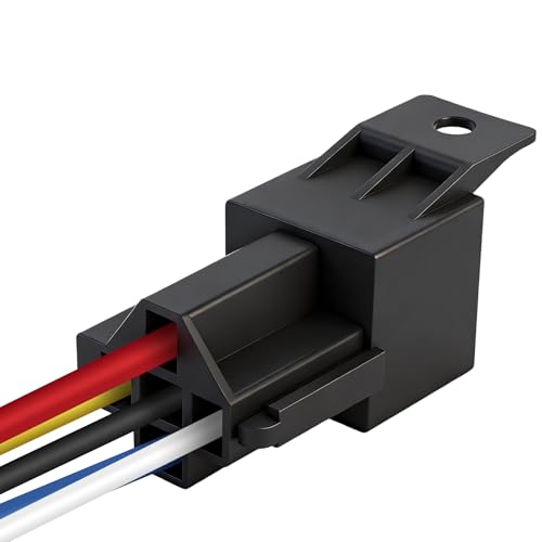 2 Pack 48V 40/30A Car Relay Harness, 5-Pin SPDT, 12AWG Harness Sockets, Automotive Switches and Starters, for Automotive Truck Van Motorcycle Boat - size: 5-Pin 48V