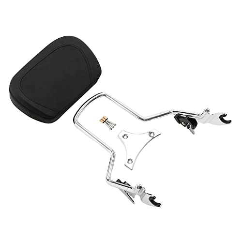 XMT-MOTO Detachables Sissy Bar Upright w/Backrest pad Fit for Harley Davidson Touring Road Glide FLTRX Electra Glide FLHT Road King FLHR Street Glide FLHX 2009-later Chrome